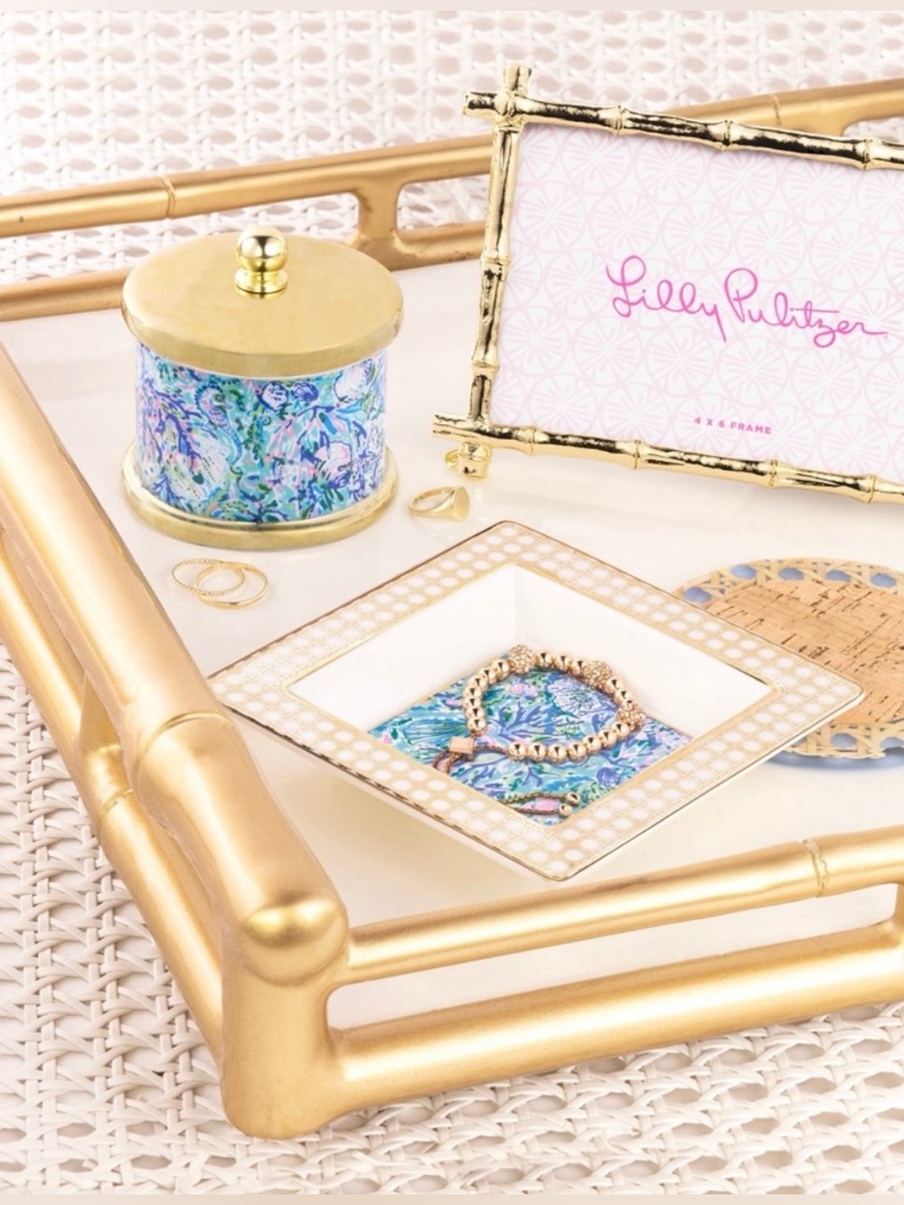 Lilly Pulitzer Trinket Tray in Soleil It On Me NEW!
